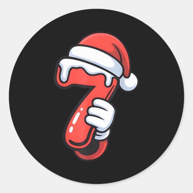 Adesivo Redondo Funny 67 Six Seven Meme Couple Matching Christmas  (Frente)
