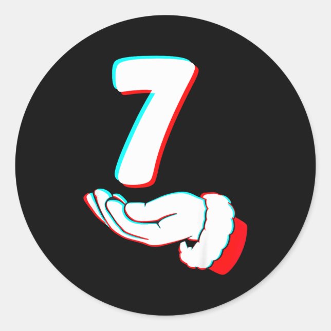 Adesivo Redondo Funny 67 Six Seven Meme Couple Matching Christmas  (Frente)