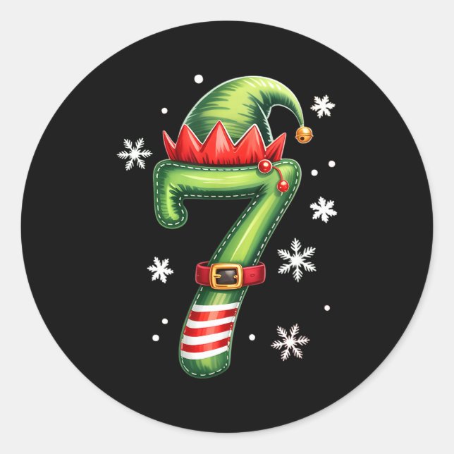 Adesivo Redondo Funny 67 Six Seven Meme Couple Matching Christmas  (Frente)