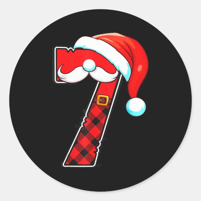 Adesivo Redondo Funny 6 7 Couples Christmas Costume Matching Outfi (Frente)