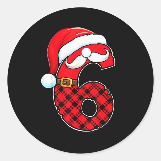 Adesivo Redondo Funny 6 7 Couples Christmas Costume Matching Outfi (Frente)