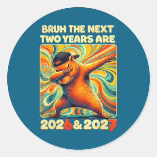 Adesivo Redondo Funny 6 7 New Year Meme For Kids Boys Nye 2026 &am