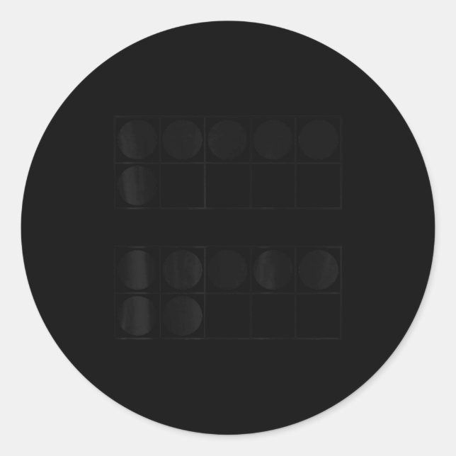 Adesivo Redondo Funny 6 7 Number Teachers Students Six Seven Meme  (Frente)