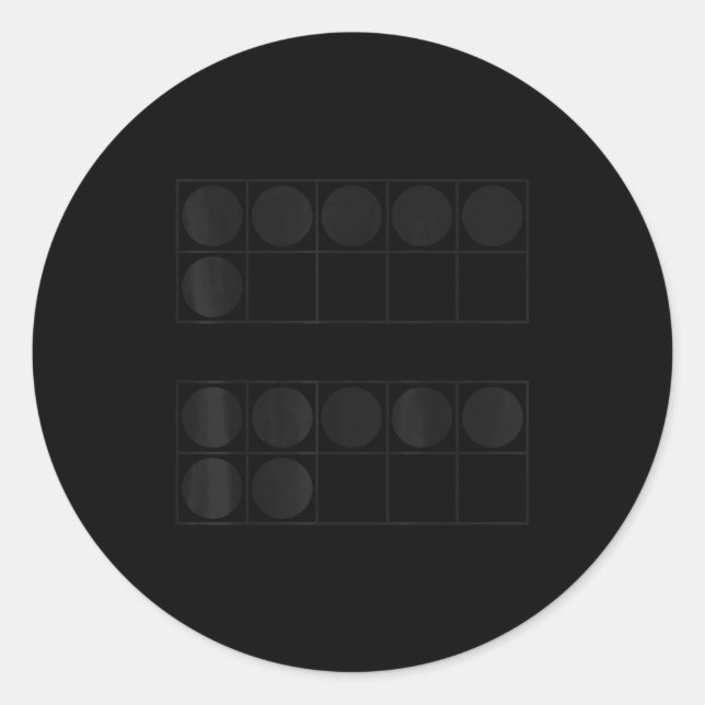 Adesivo Redondo Funny 6 7 Number Teachers Students Six Seven Meme  (Frente)