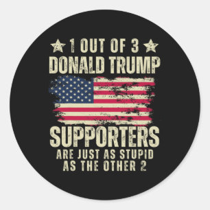 Adesivo Redondo Funny American Evoters Patriots 2024 dos Estados U