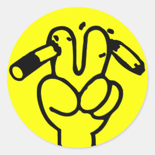 Adesivo Redondo Funny Anti Smoking ⚠ Sinal Tailandês ⚠