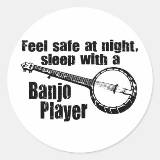 Adesivo Redondo Funny Banjo