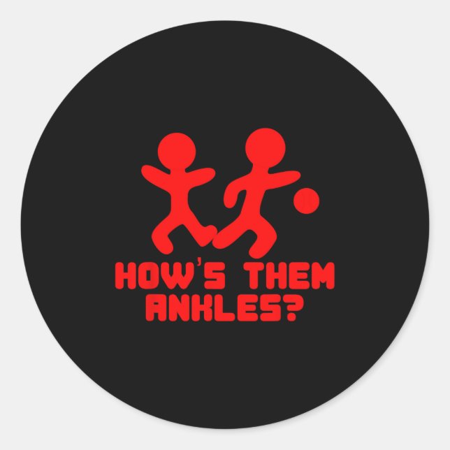 Adesivo Redondo Funny Basketball Sayings Shirt Ankle Breaker Gift  (Frente)