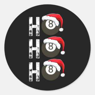Adesivo Redondo Funny Billiard Billiard Para A Liga Dos Jogadores 