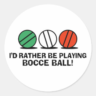 Adesivo Redondo Funny Bocce Ball