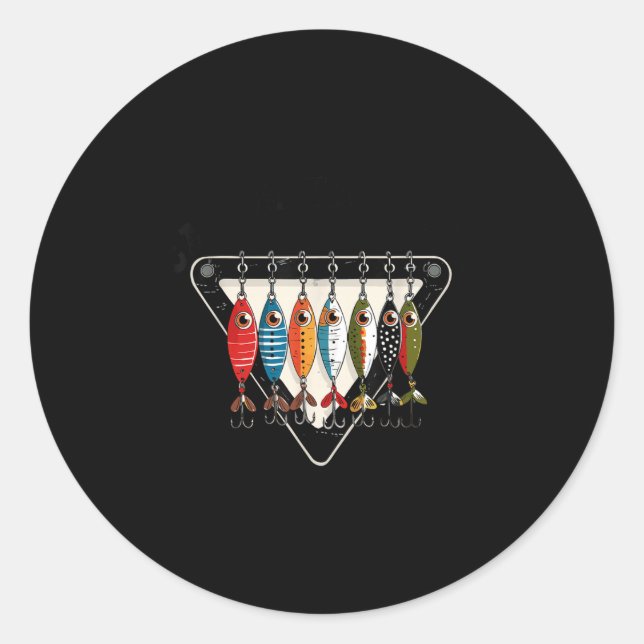 Adesivo Redondo Funny Catch Ya Later Fishing Lure Angler Fisherman (Frente)