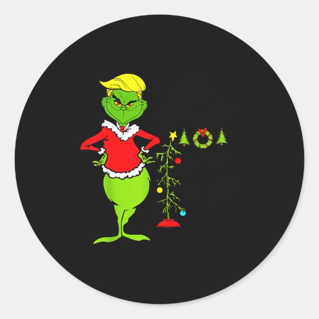 Adesivo Redondo Funny Christmas Clothing _ Make Christmas Great Ag (Frente)