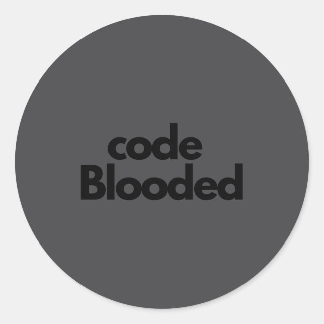 Adesivo Redondo Funny Coder Computer Programmer  (Frente)