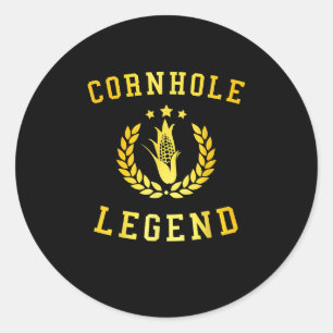 Adesivo Redondo Funny Cornhole Team Cornhole Acessórios