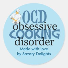 Adesivo Redondo Funny Custom Catering Company