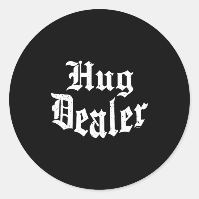 Adesivo Redondo Funny Cute Sensitive Feet Hug Merchant Valentine's (Frente)