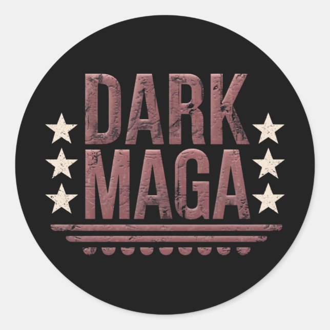 Adesivo Redondo Funny DARK MAGA 2024 (Frente)