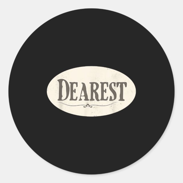 Adesivo Redondo Funny Dearest Costume  (Frente)