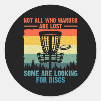 Adesivo Redondo Funny Disc Golf Art For Men Women Disc Golfer Play