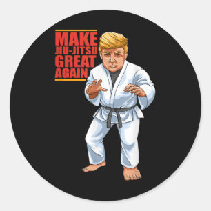 Adesivo Redondo Funny Donald Trump Republican - Jiu-jitsu E Bjj