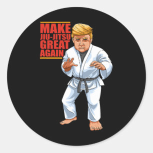 Adesivo Redondo Funny Donald Trump Republican - Jiu-jitsu E Bjj