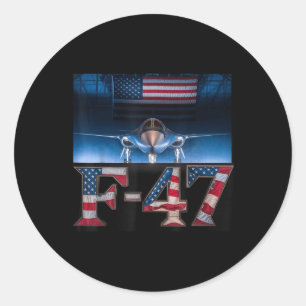 Adesivo Redondo Funny F47 Fighter F-47 Jet Fighter Aircraft