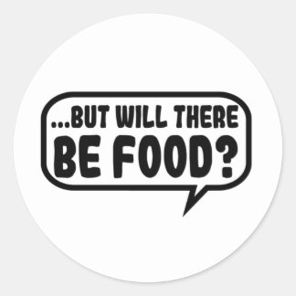 Adesivo Redondo Funny Food Stickers