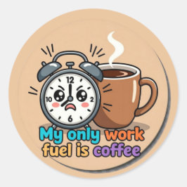 Adesivo Redondo Funny Grocery Shopping Sticker Cute Food Humor