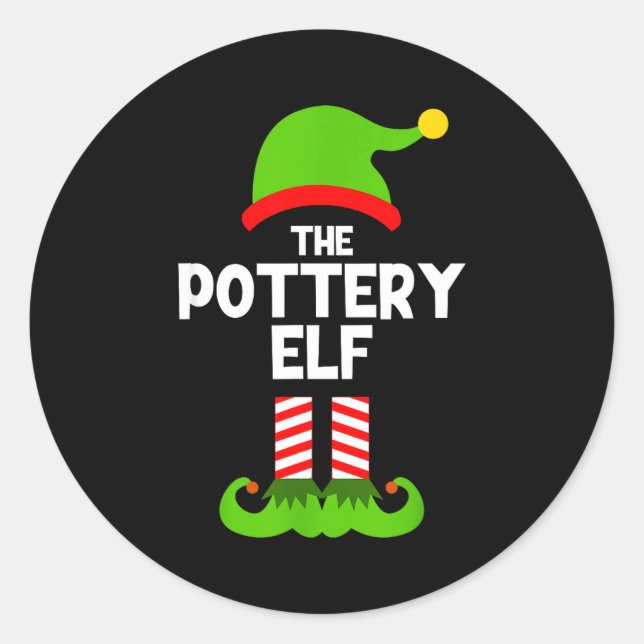 Adesivo Redondo Funny I'm The Ttery Elf Christmas Xmas  (Frente)