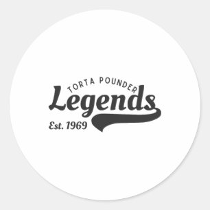 Adesivo Redondo Funny mexicana latino Torta Pounders Legende Cinco
