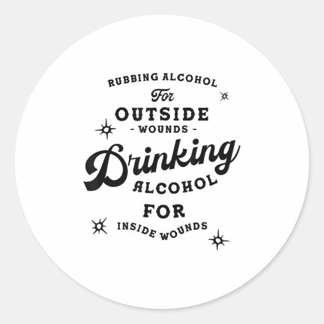 Adesivo Redondo Funny Nick Miller Quote Shirt_ Alcohol Saying New  (Frente)