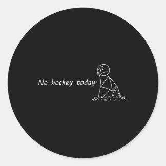 Adesivo Redondo Funny No Hockey Today (1)