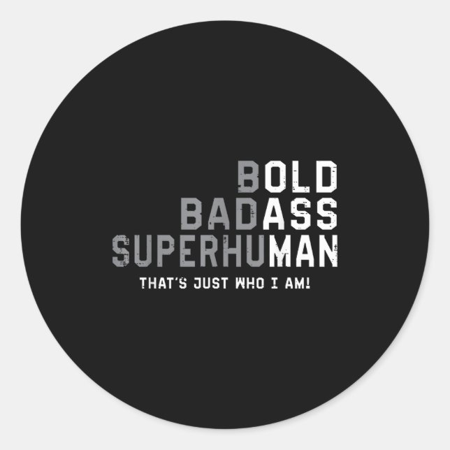 Adesivo Redondo Funny Old Man Saying Gag Gift Fathers Day Birthday (Frente)