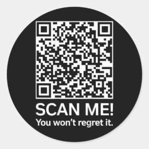 Adesivo Redondo Funny Qr Presidente Trump 4547 Trump Dancing Code