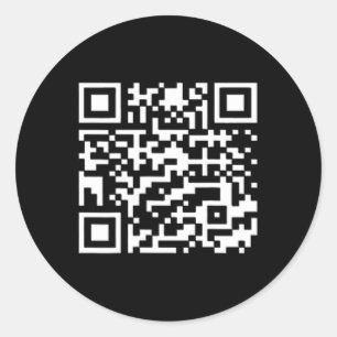 Adesivo Redondo Funny Qr Presidente Trump Dance Code