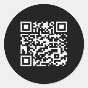 Adesivo Redondo Funny Qr Presidente Trump Dance Code 2