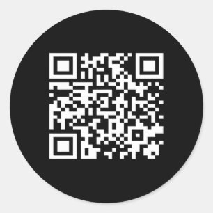 Adesivo Redondo Funny Qr Presidente Trump Dance Code 2025