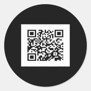 Adesivo Redondo Funny Qr Presidente Trump Dance Code 6