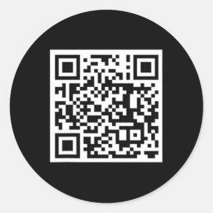Adesivo Redondo Funny Qr Presidente Trump Dance Code 7