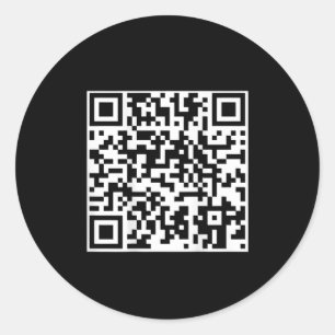 Adesivo Redondo Funny Qr Presidente Trump Dance Code (no verso)