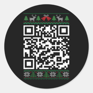 Adesivo Redondo Funny Qr Presidente Trump Dancing Code Ugly Christ