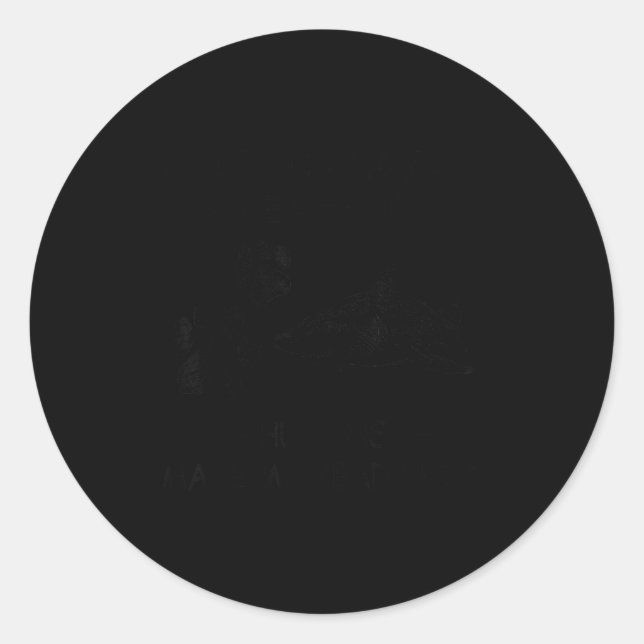 Adesivo Redondo Funny Sharks And Dogs Make Me Happy Humans Make My (Frente)