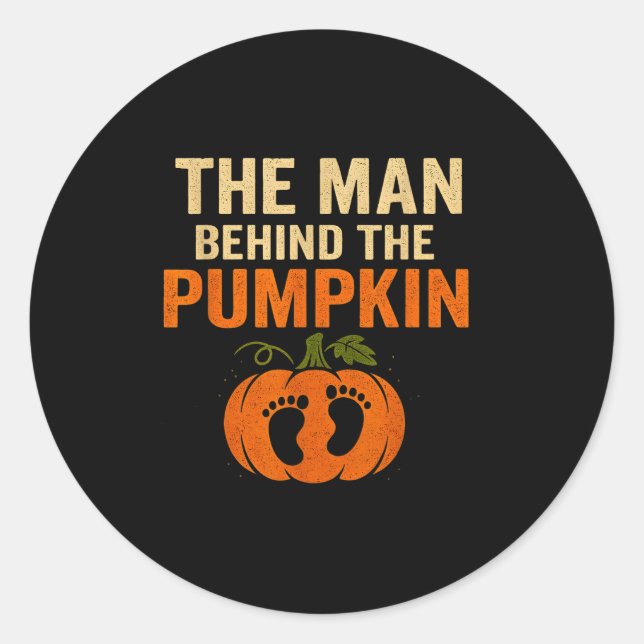 Adesivo Redondo Funny Thanksgiving Pregnancy Reveal Costume For Da (Frente)