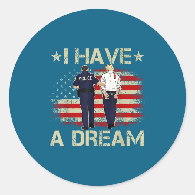 Adesivo Redondo Funny Trump Lice Saying Humor Quote  (Frente)