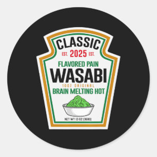 Adesivo Redondo Funny Wasabi Diy Halloween Figurume Group