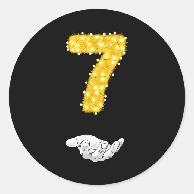 Adesivo Redondo Funny Xmas 6-7 Funny 6 7 Christmas Matching 7 Boys (Frente)