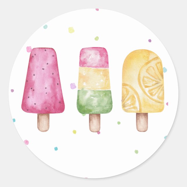 Adesivo Redondo Fusca-rosa Envelope de Aniversário (Frente)