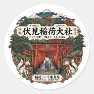 ADESIVO REDONDO FUSHIMI INARI TAISHA