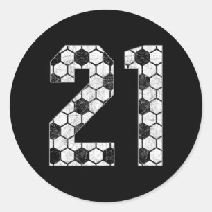 Adesivo Redondo Futebol #21 Mãe de Futebol Ama Camisa do Jogador F