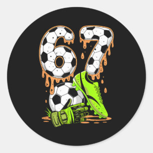 Adesivo Redondo Futebol 67 Seis Sete Meme Meninos Adolescentes Cri